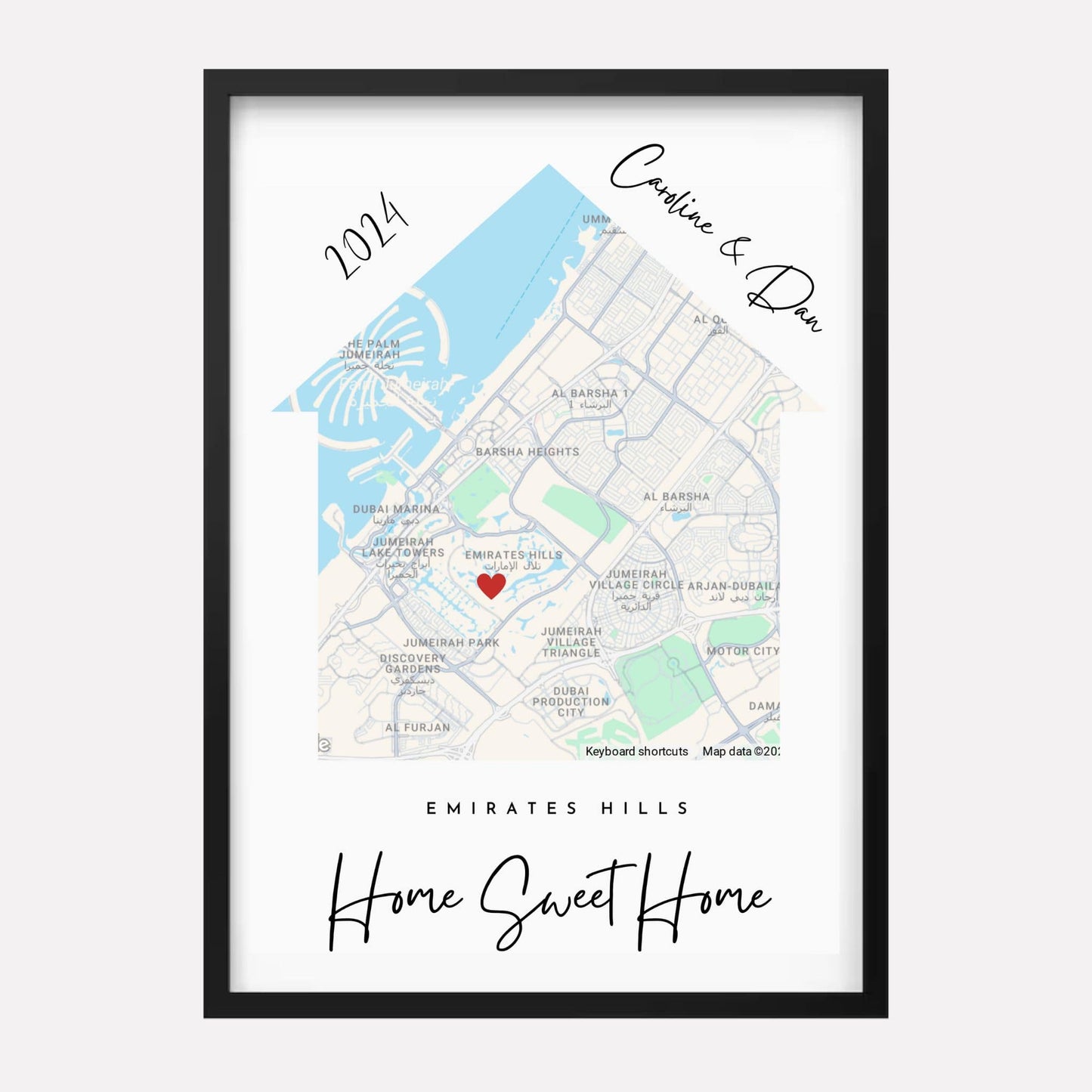 Personalised Map Of Your Home - Hadiyah