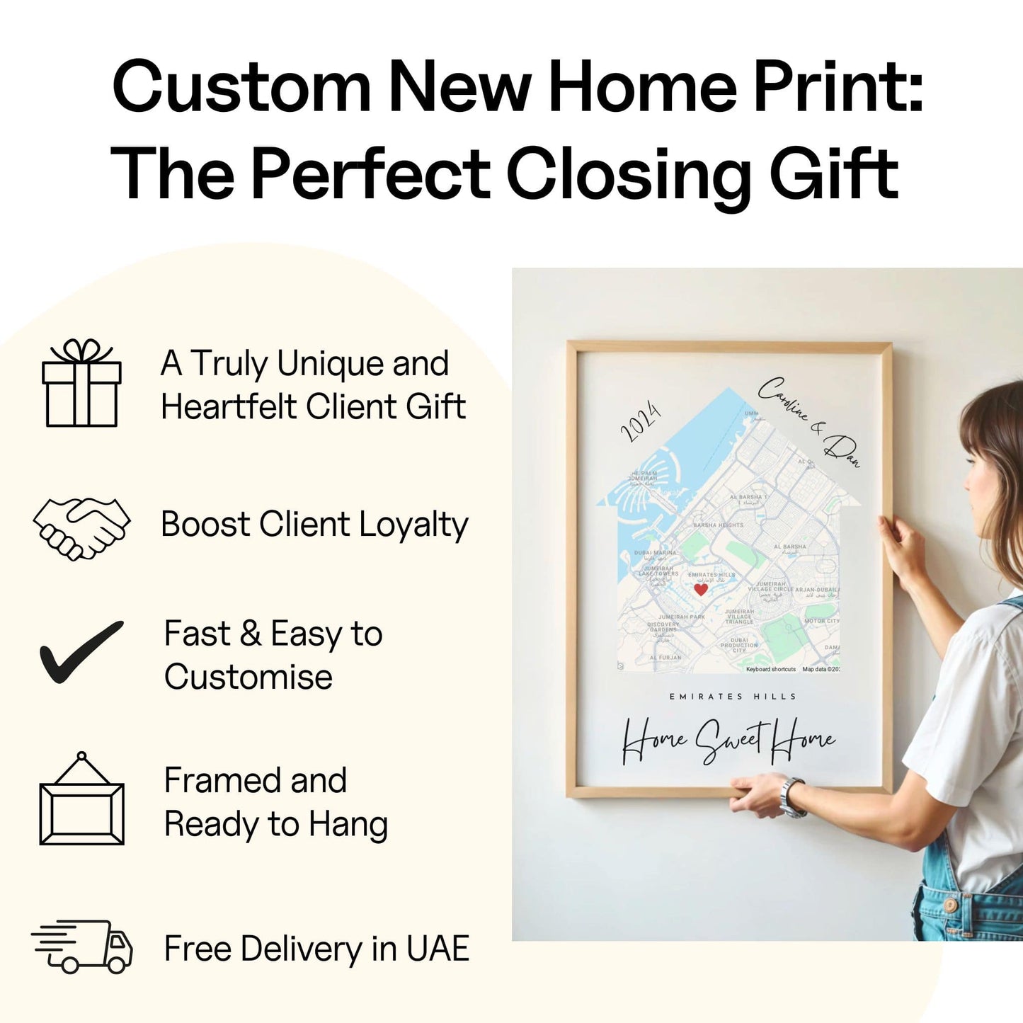 Custom New Home Print - Dubai Real Estate Closing Gift | Hadiyah