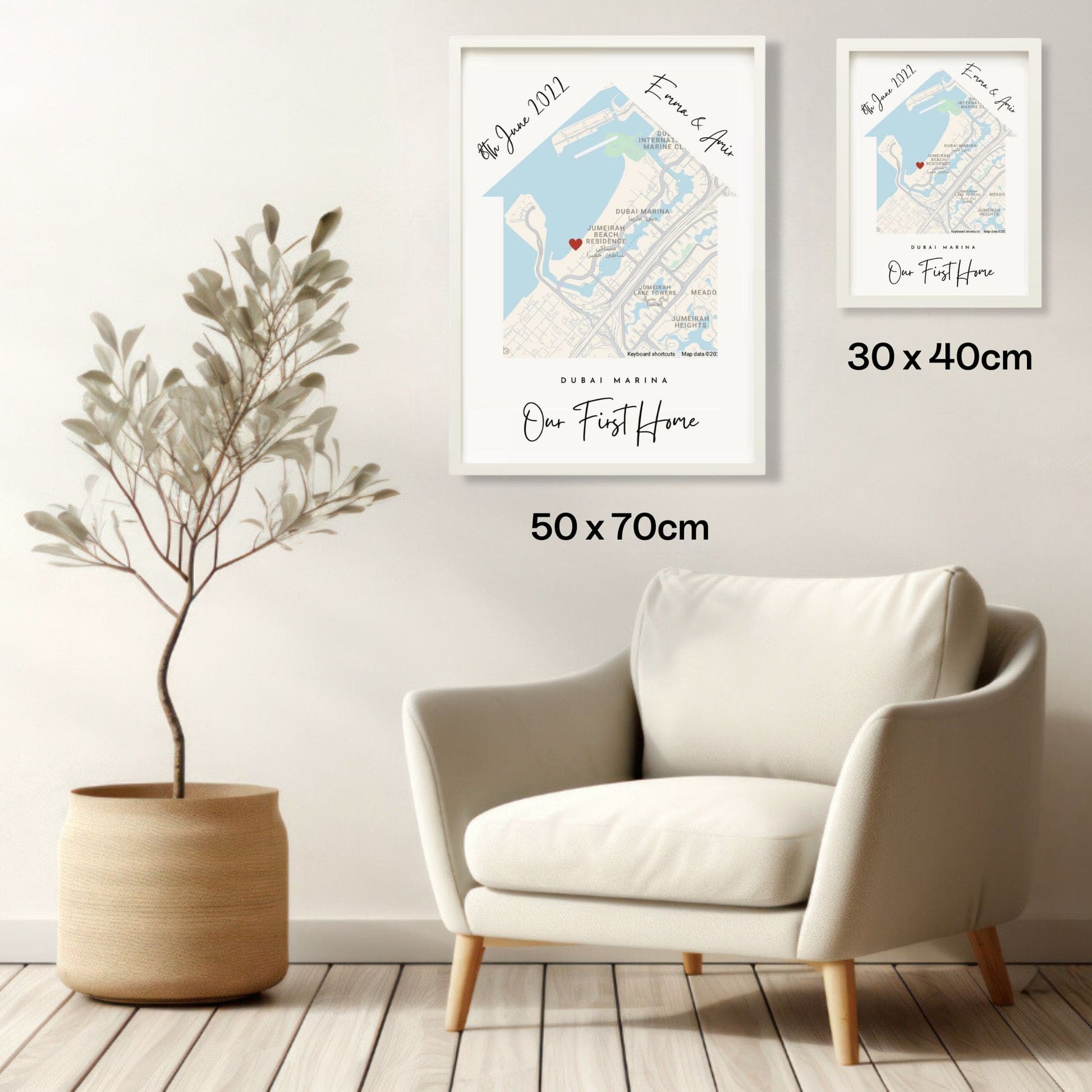 Personalised Map Of Your Home - Hadiyah
