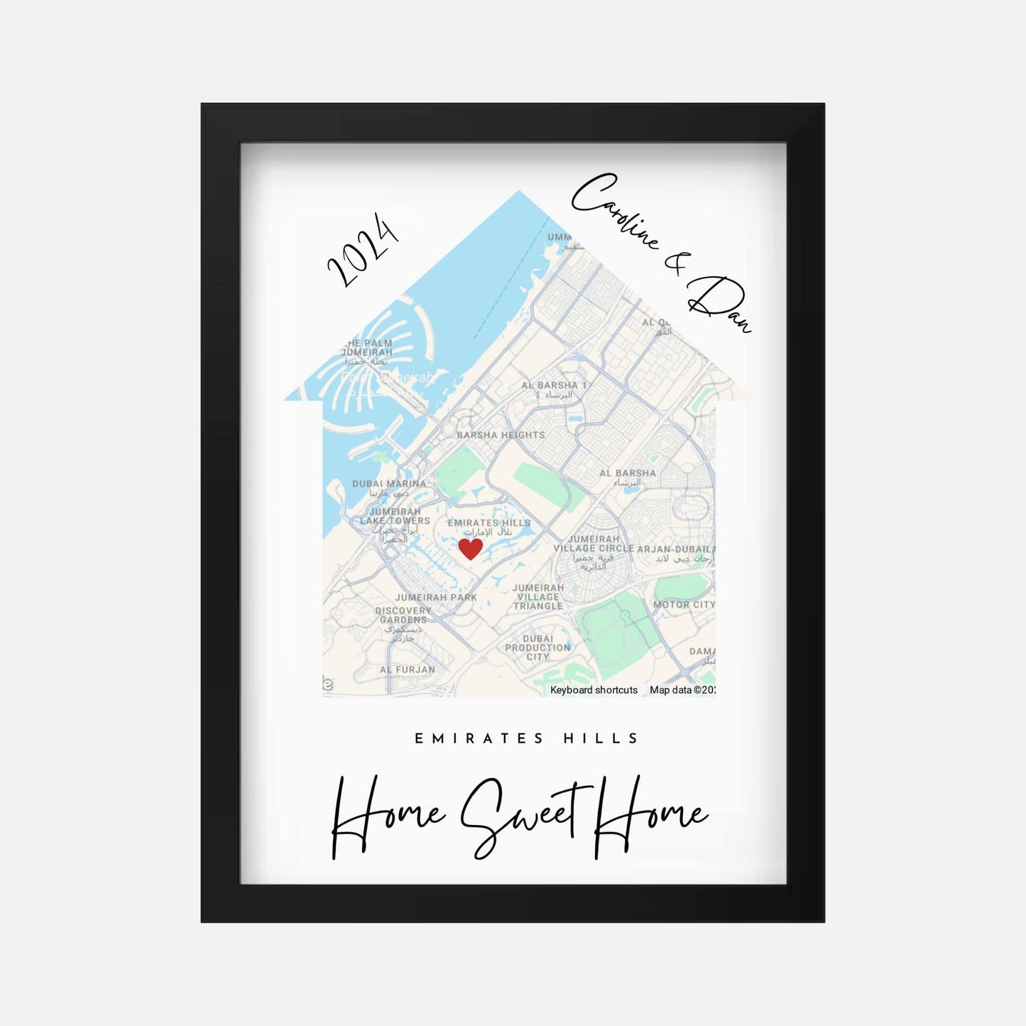 Personalised Map Of Your Home - Hadiyah
