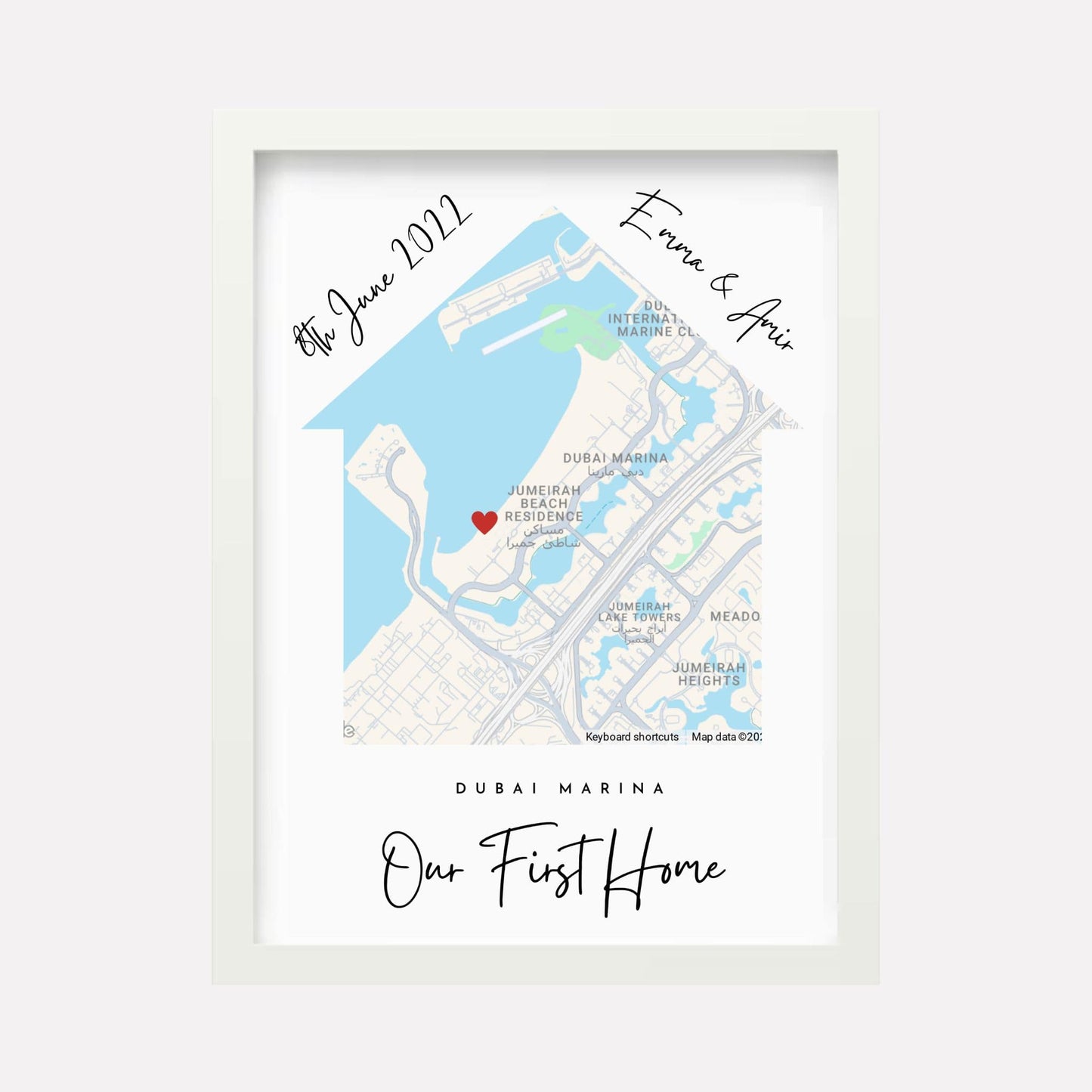 Personalised Map Of Your Home - Hadiyah