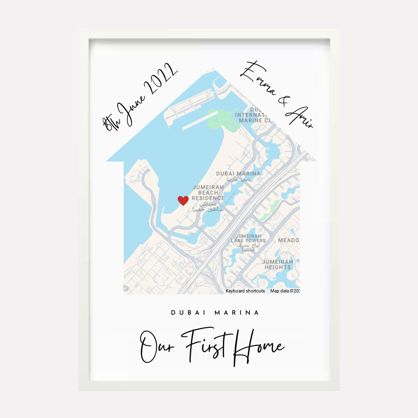 Personalised Map Of Your Home - Hadiyah