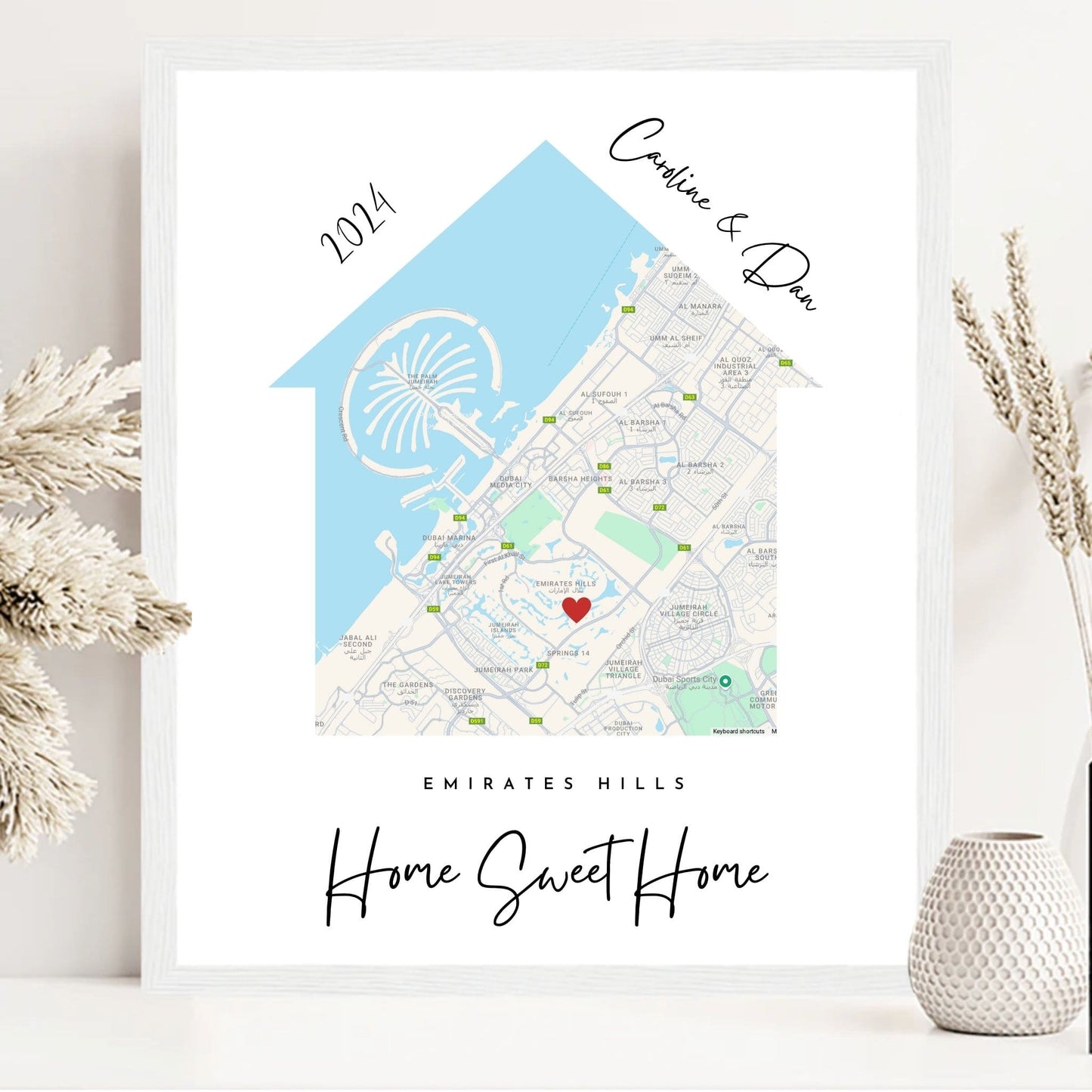 Personalised Map Of Your Home - Hadiyah